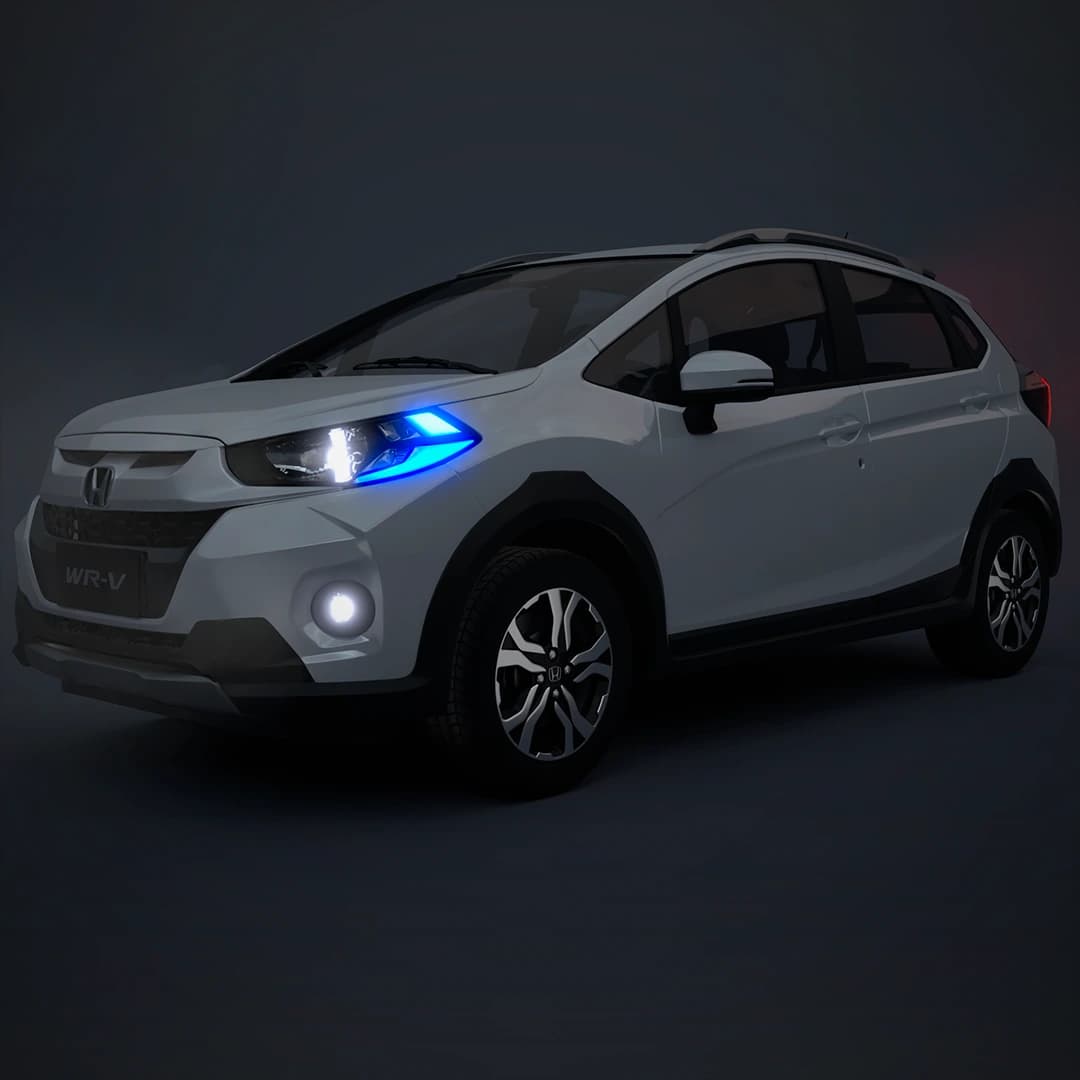 Honda WR-V — iluminación dramática nocturna